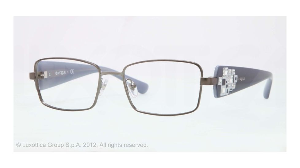 Vogue VO3868B Eyeglass Frames 548S-50 - Matte Gunmetal Frame, Demo Lens Lenses