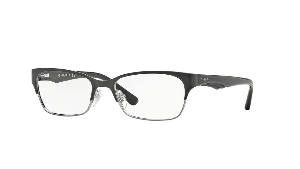 Vogue VO3918 Eyeglass Frames 352S-54 - Matte Black/brushed Gunmetal Frame