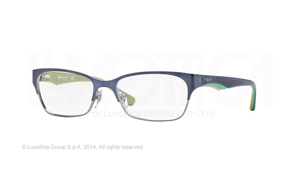 Vogue VO3918 Eyeglass Frames 548-52 - Green/brushed Gunmetal Frame
