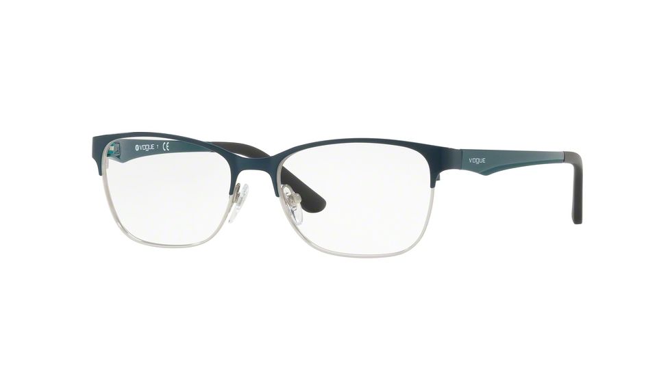 Vogue VO3940 Eyeglass Frames 5068-52 - Dark Green/silver Frame