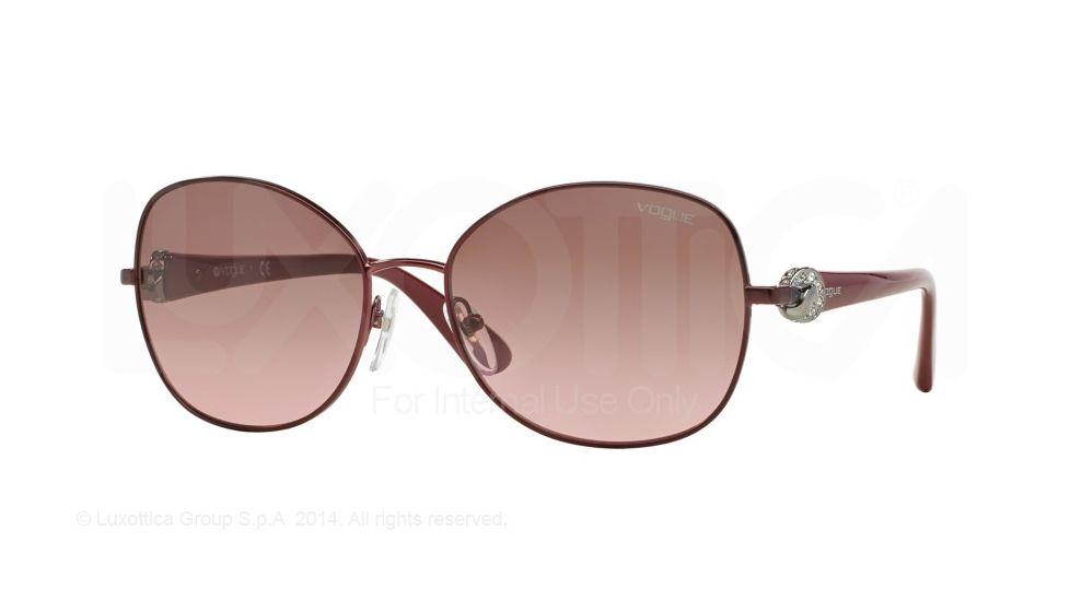 Vogue VO3948SB Bifocal Prescription Sunglasses VO3948SB-717S14-58 - Lens Diameter 58 mm, Frame Color Matte Burgundy