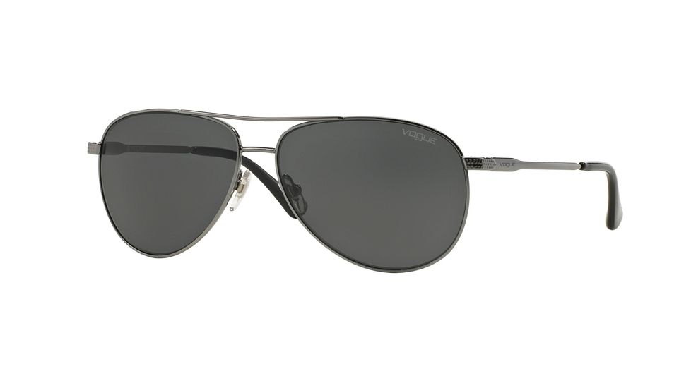 Vogue VO3960SL Single Vision Prescription Sunglasses VO3960SL-548-87-59 - Lens Diameter 59 mm, Frame Color Gunmetal