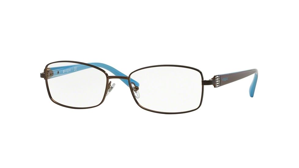 Vogue VO3961B Single Vision Prescription Eyeglasses 934S-52 - Matte Brown Frame