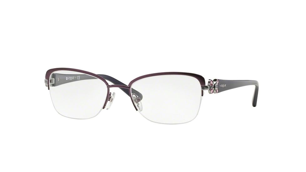 Vogue VO3966 Eyeglass Frames 812S-53 - Matte Brushed Bordeaux Frame