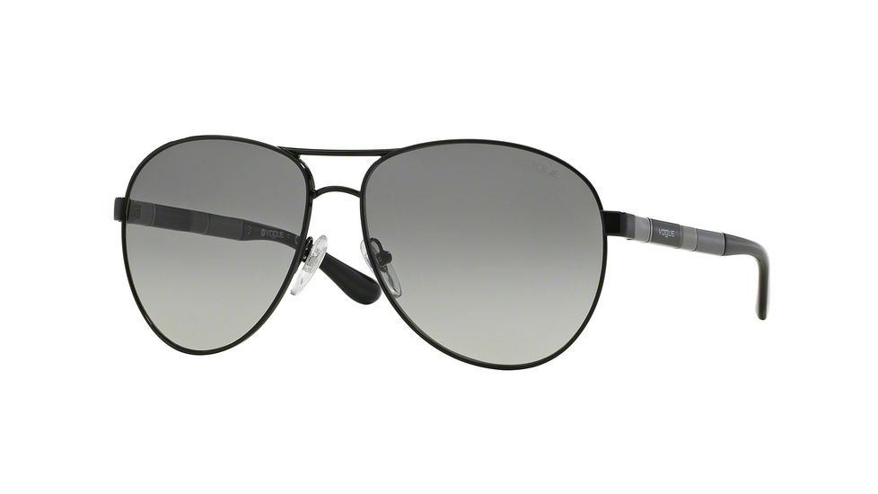 Vogue VO3977S Single Vision Prescription Sunglasses VO3977S-352-11-60 - Lens Diameter 60 mm, Frame Color Black