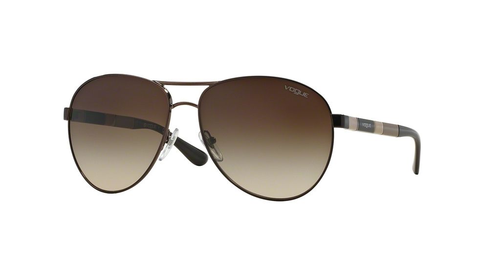 Vogue VO3977S Single Vision Prescription Sunglasses VO3977S-934-13-60 - Lens Diameter 60 mm, Frame Color Brown