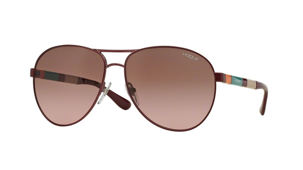 Vogue VO3977S Single Vision Prescription Sunglasses VO3977S-977S14-60 - Lens Diameter 60 mm, Frame Color Matte Violet