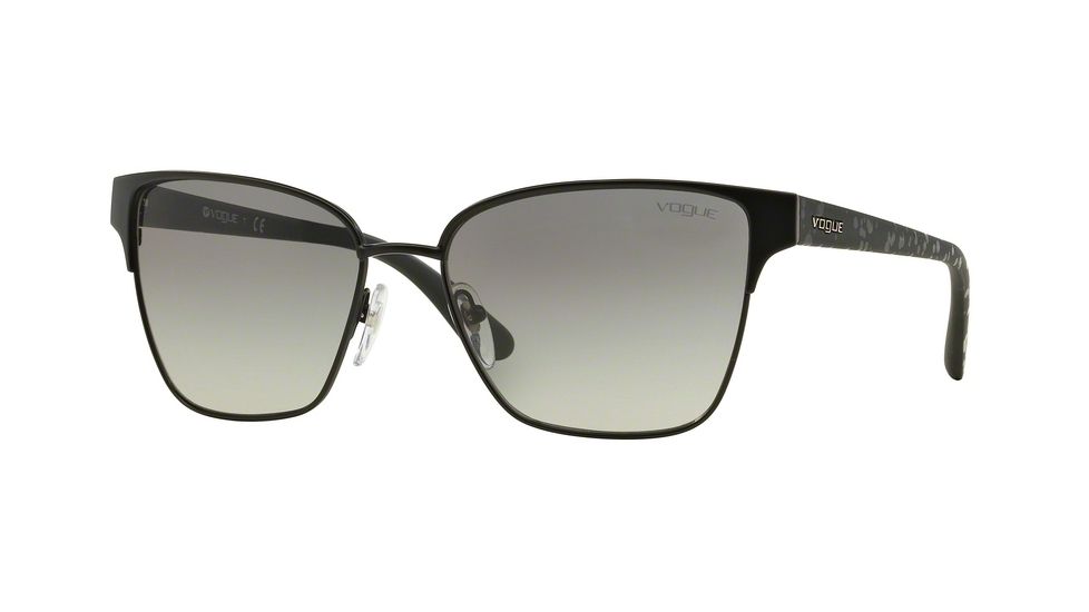 Vogue VO3983S Sunglasses 352S11-58 - Matte Black Frame, Gray Gradient Lenses