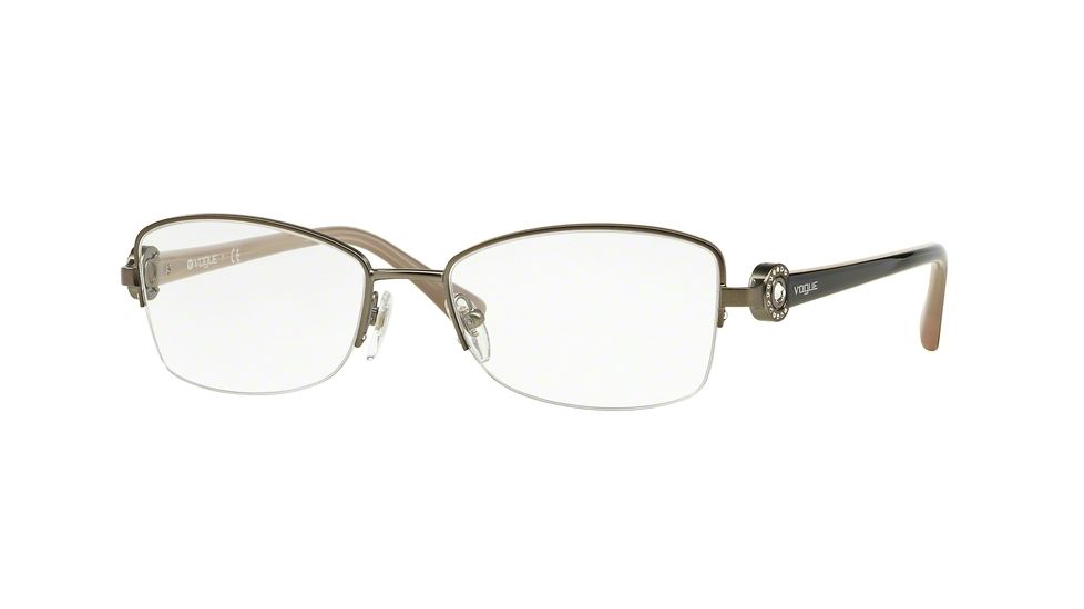 Vogue VO3985B Single Vision Prescription Eyeglasses 548S-52 - Matte Gunmetal Frame