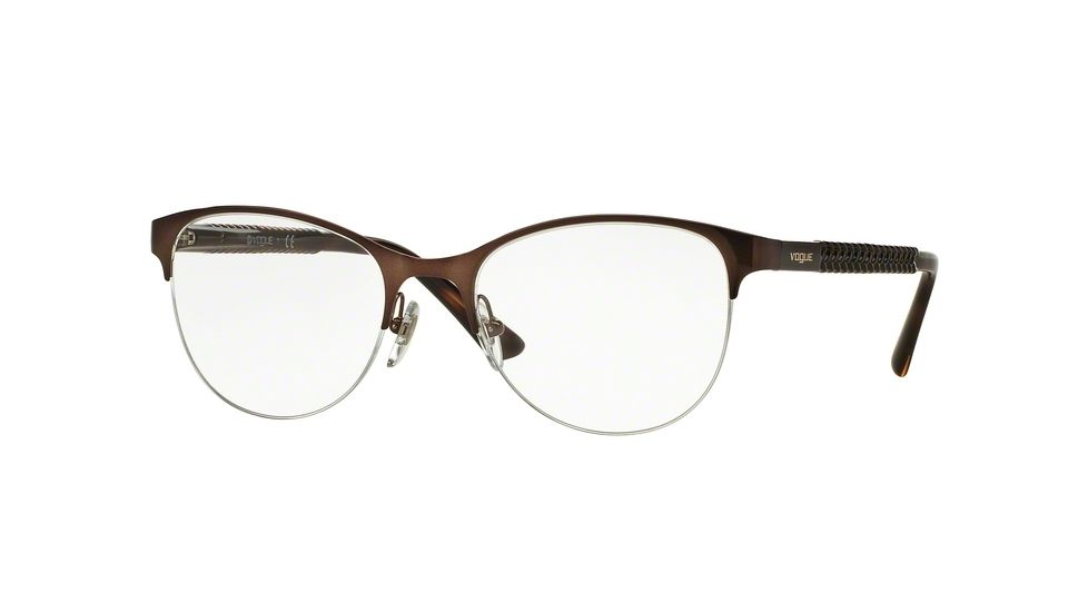 Vogue VO3998 Bifocal Prescription Eyeglasses 934-50 - Brushed Brown Frame