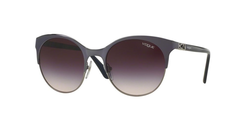 Vogue VO4006S Single Vision Prescription Sunglasses VO4006S-935-36-53 - Lens Diameter 53 mm, Frame Color Blue/Gunmetal