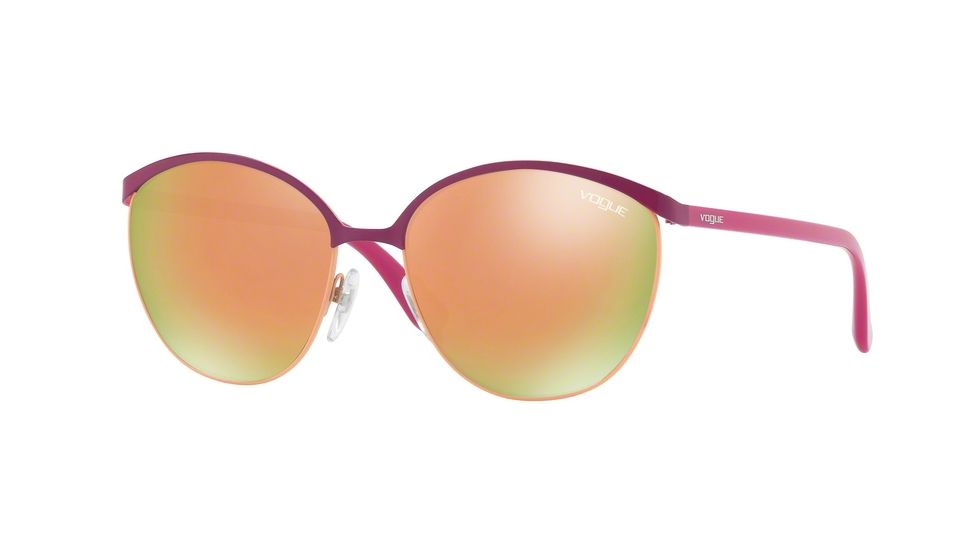 Vogue VO4010S Single Vision Prescription Sunglasses VO4010S-50535R-57 - Lens Diameter 57 mm, Frame Color Pastel Fuxia
