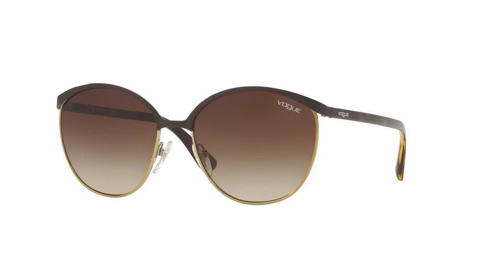 Vogue VO4010S Single Vision Prescription Sunglasses VO4010S-997-13-57 - Lens Diameter 57 mm, Frame Color Brown/Gold