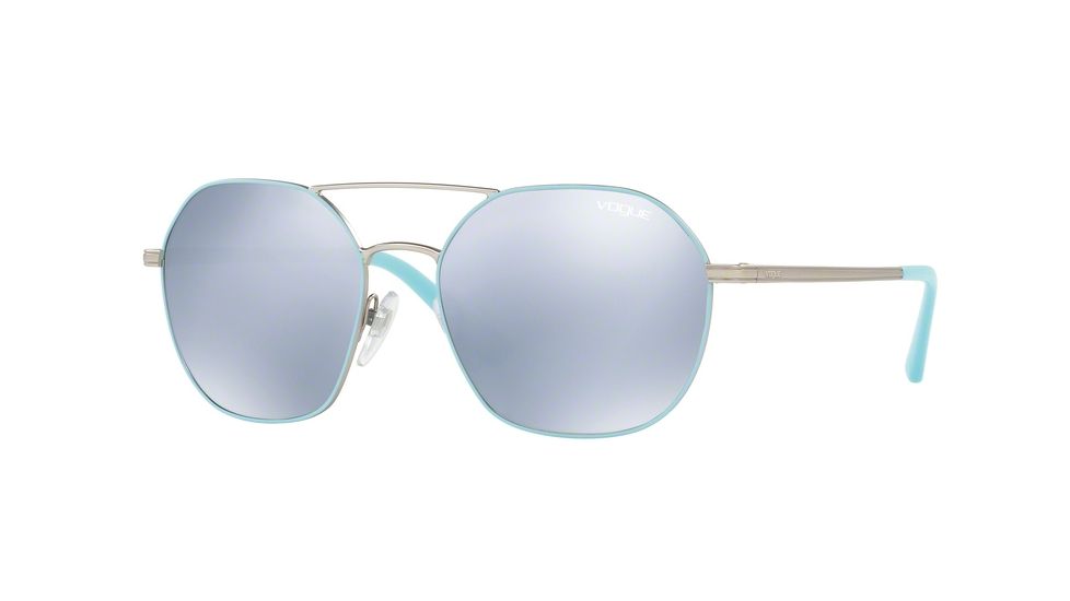 Vogue VO4022S Bifocal Prescription Sunglasses VO4022S-50236J-55 - Lens Diameter 55 mm, Frame Color Matte Azure/silver