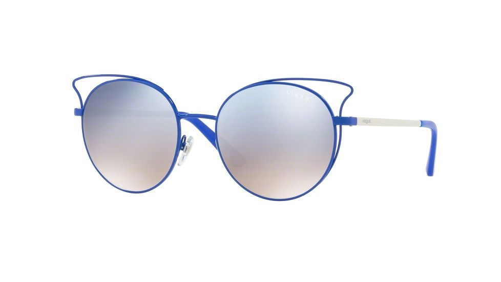 Vogue VO4048S Sunglasses 50547B-52 - Pastel Blue Frame, Grad Light Blue Mirror Silver Lenses