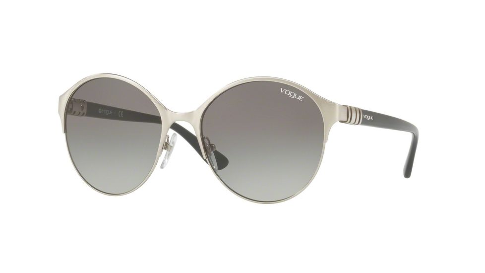 Vogue VO4049S Single Vision Prescription Sunglasses VO4049S-323-11-55 - Lens Diameter 55 mm, Frame Color Silver