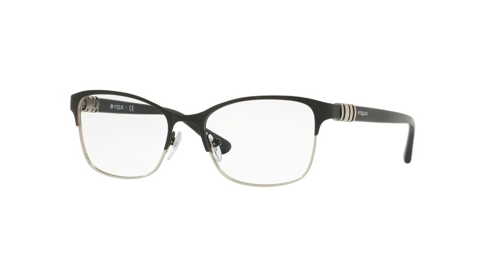 Vogue VO4050 Progressive Prescription Eyeglasses 352-51 - Black/Silver Frame