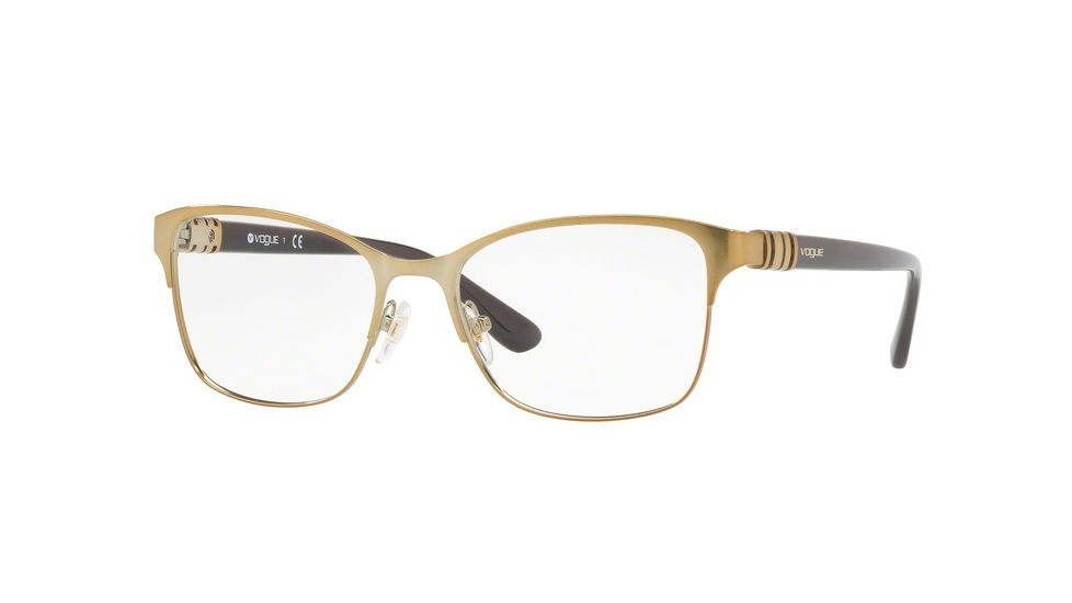 Vogue VO4050 Progressive Prescription Eyeglasses 848-51 - Pale Gold Frame