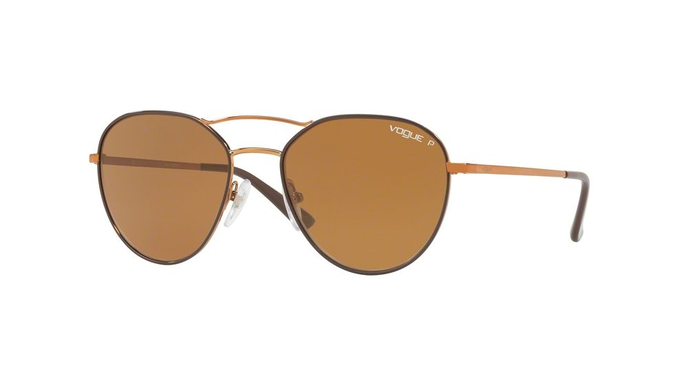 Vogue VO4060S Single Vision Prescription Sunglasses VO4060S-502183-54 - Lens Diameter 54 mm, Frame Color Copper / Brown