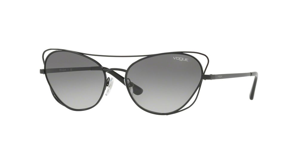 Vogue VO4070S Single Vision Prescription Sunglasses VO4070S-352-11-57 - Lens Diameter 57 mm, Frame Color Black