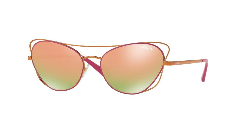Vogue VO4070S Single Vision Prescription Sunglasses VO4070S-50354Z-57 - Lens Diameter 57 mm, Frame Color Copper/fuxia