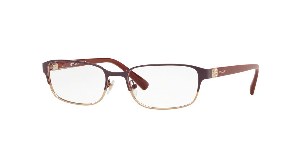 Vogue VO4073B Prescription Eyeglasses 5060-51 - Violet/pink Gold Frame