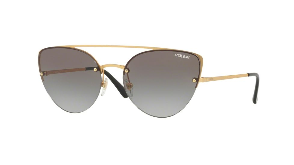 Vogue VO4074S Single Vision Prescription Sunglasses VO4074S-280-11-57 - Lens Diameter 57 mm, Frame Color Matte Gold