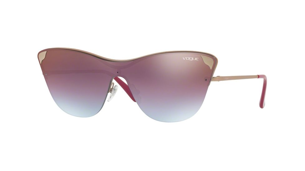 Vogue VO4079S Single Vision Prescription Sunglasses VO4079S-5075H7-39 - Lens Diameter 139 mm, Lens Diameter 39 mm, Frame Color Matte Light Pink Gold