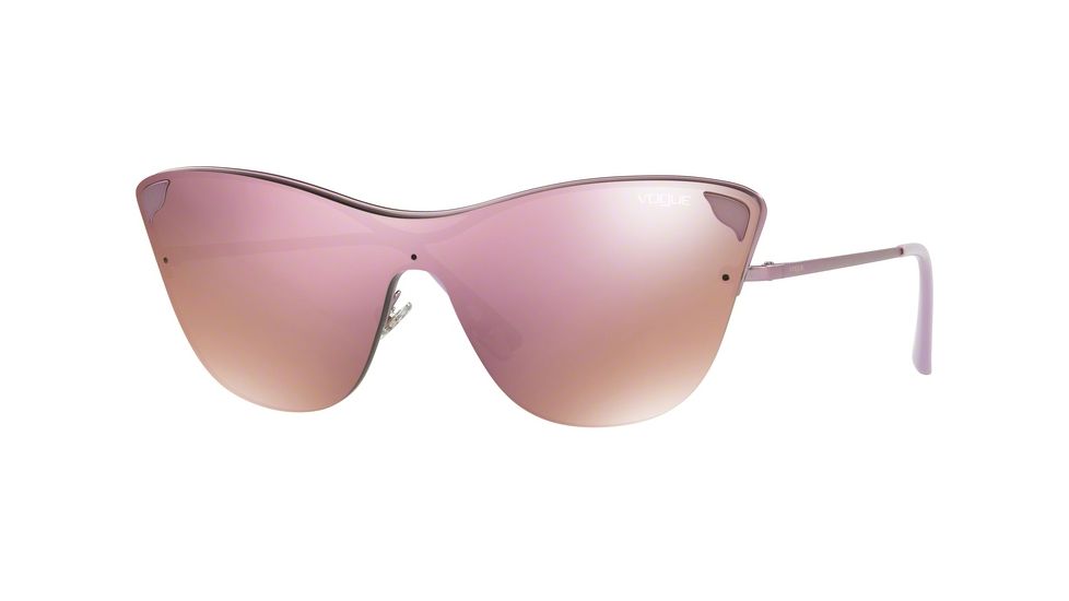 Vogue VO4079S Single Vision Prescription Sunglasses VO4079S-50765R-39 - Lens Diameter 139 mm, Lens Diameter 39 mm, Frame Color Matte Pink