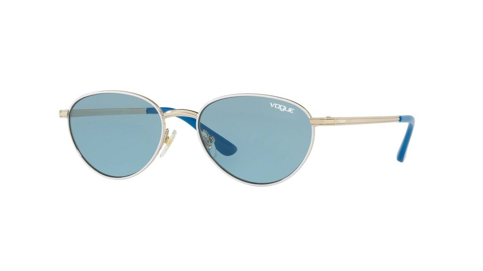 Vogue VO4082S Bifocal Prescription Sunglasses VO4082S-848-80-53 - Lens Diameter 53 mm, Frame Color Pale Gold/white