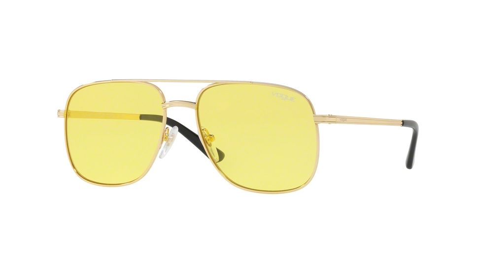 Vogue VO4083S Single Vision Prescription Sunglasses VO4083S-280-85-55 - Lens Diameter 55 mm, Frame Color Gold