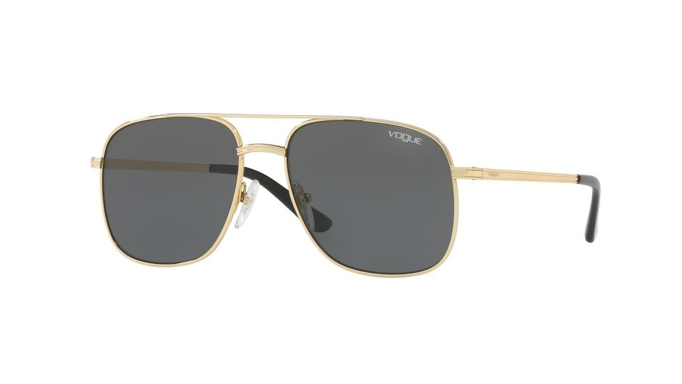 Vogue VO4083S Single Vision Prescription Sunglasses VO4083S-280-87-55 - Lens Diameter 55 mm, Frame Color Gold