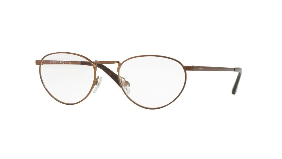 Vogue VO4084 Progressive Prescription Eyeglasses 5074-50 - Copper / Light Brown Frame
