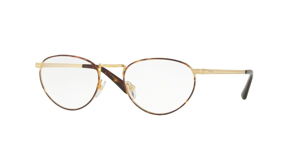 Vogue VO4084 Progressive Prescription Eyeglasses 5078-50 - Gold Havana Frame