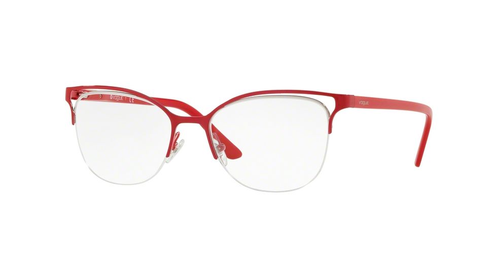 Vogue VO4087 Eyeglass Frames 5084-51 - Red/Silver Frame