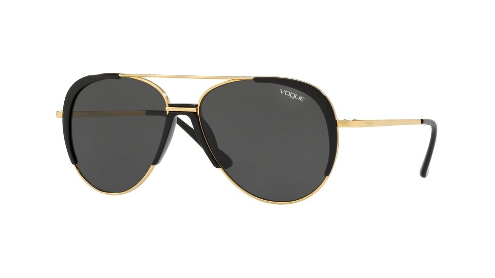 Vogue VO4097S Progressive Prescription Sunglasses, 58mm, Gold, VO4097S-280-87-58-PRO