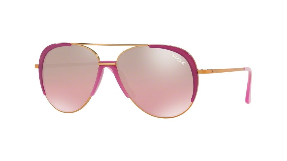 Vogue VO4097S Progressive Prescription Sunglasses VO4097S-50757A-58 - Lens Diameter 58 mm, Frame Color Light Rose Gold