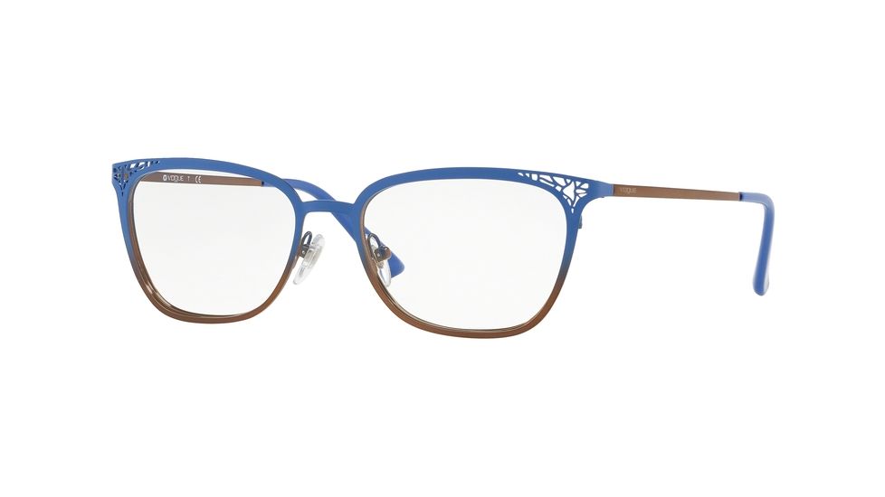 Vogue VO4103 Eyeglass Frames 5087-50 - Top Blue Gradient On Copper Frame
