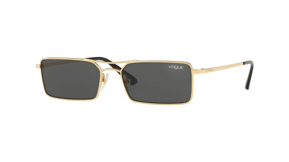 Vogue VO4106S Progressive Prescription Sunglasses, 55mm, Gold, VO4106S-280-87-55-PRO