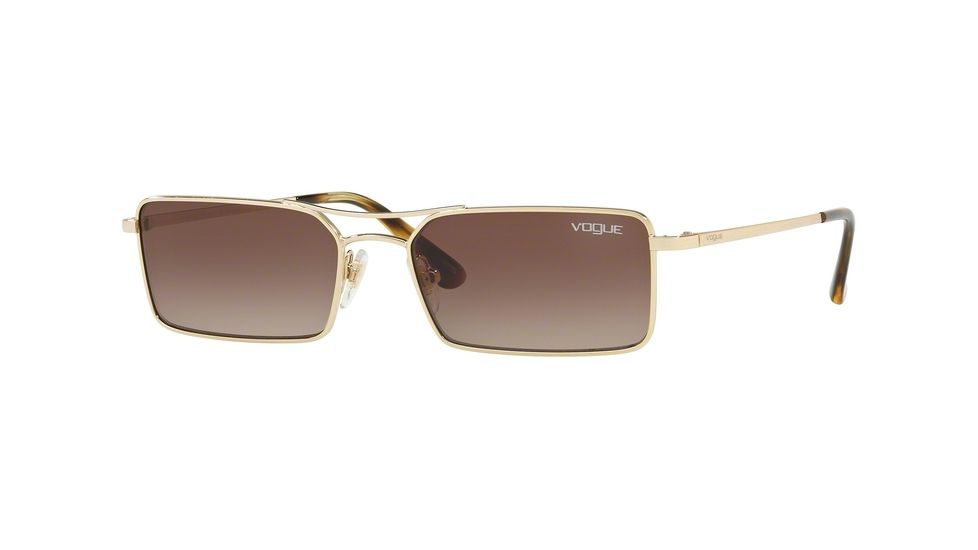 Vogue VO4106S Progressive Prescription Sunglasses, 55mm, Pale Gold, VO4106S-848-13-55-PRO