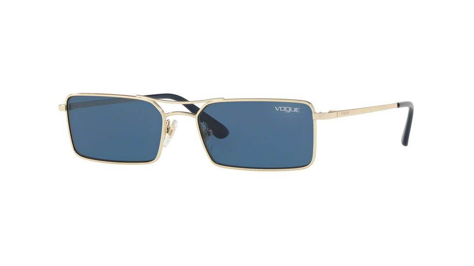Vogue VO4106S Progressive Prescription Sunglasses VO4106S-848-80-55 - Lens Diameter 55 mm, Frame Color Pale Gold