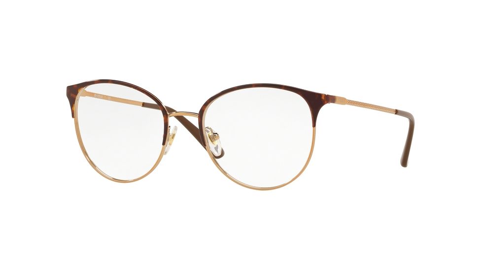 Vogue VO4108 Bifocal Prescription Eyeglasses, 49mm, Havana/Rose Gold, VO4108-5078-49-BI