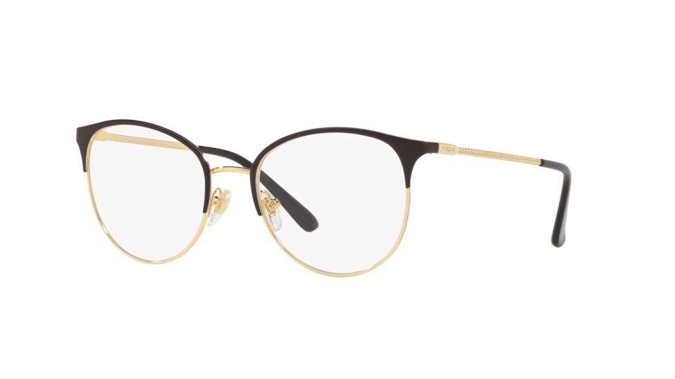 Vogue VO4108 Bifocal Prescription Eyeglasses, 49mm, Black/Gold, VO4108-280-49-BI