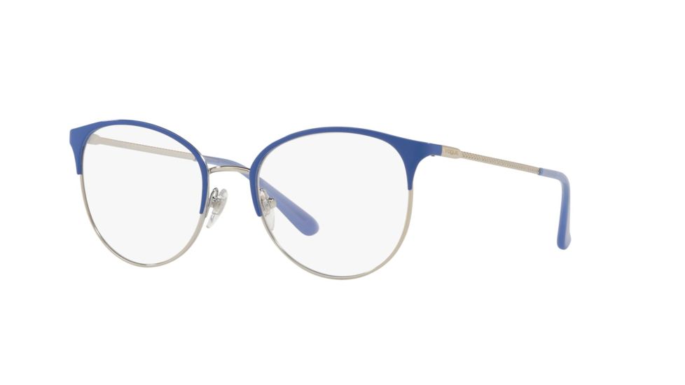 Vogue VO4108 Bifocal Prescription Eyeglasses 323-49 - Blue/Silver Frame