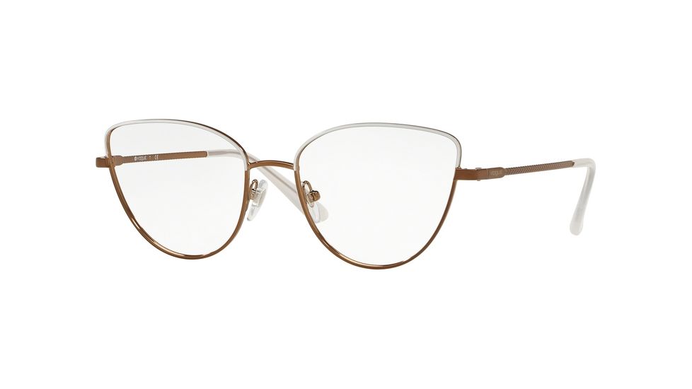 Vogue VO4109 Bifocal Prescription Eyeglasses, 51mm, Copper/White, VO4109-5099-51-BI