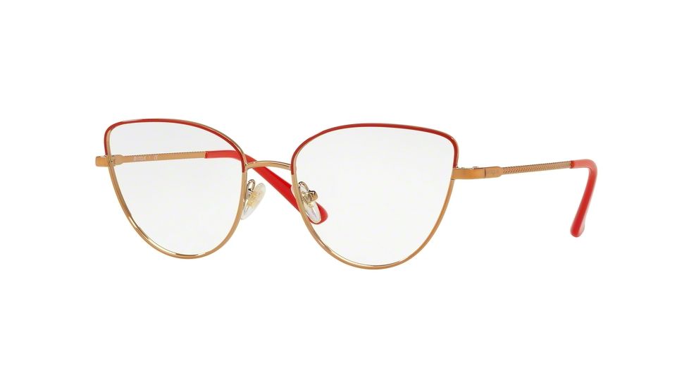 Vogue VO4109 Bifocal Prescription Eyeglasses, 53mm, Rose Gold/Red, VO4109-5100-53-BI