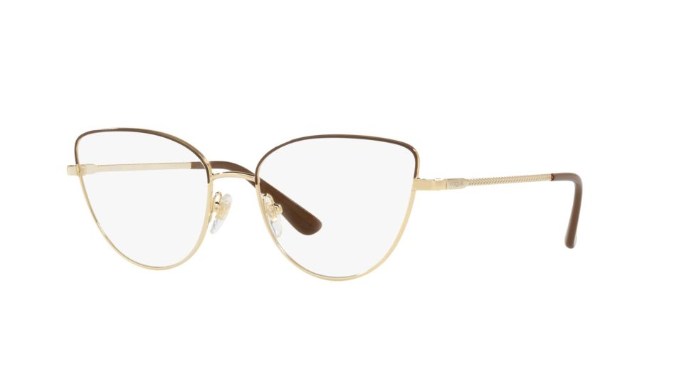 Vogue VO4109 Bifocal Prescription Eyeglasses, 51mm, Pale Gold/Brown, VO4109-997-51-BI