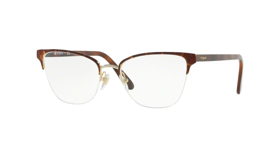 Vogue VO4120 Eyeglass Frames 5078-51 - Havana/Pale Gold
