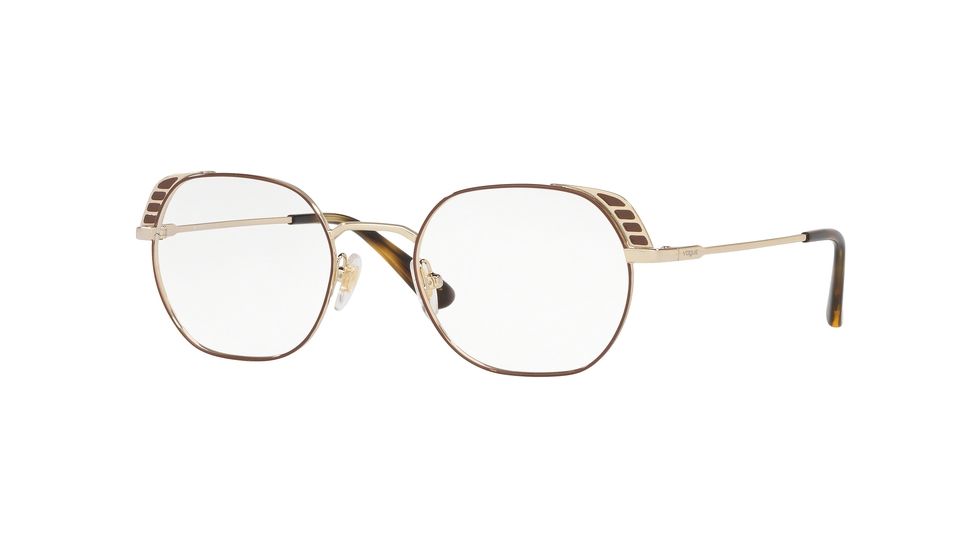 Vogue VO4131 Eyeglass Frames 5021-48 - Pale Gold/Brown