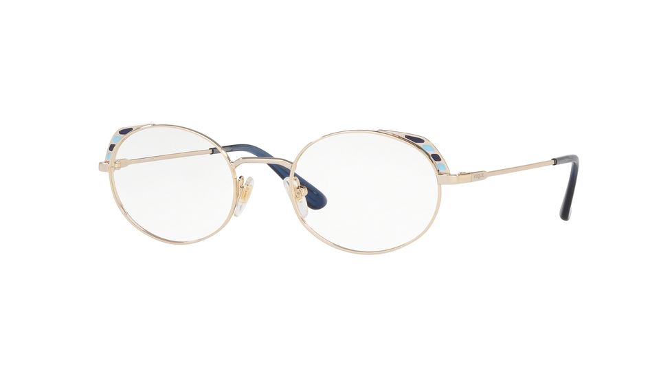 Vogue VO4132 Prescription Eyeglasses, 48mm, Pale Gold, VO4132-848-48-SV